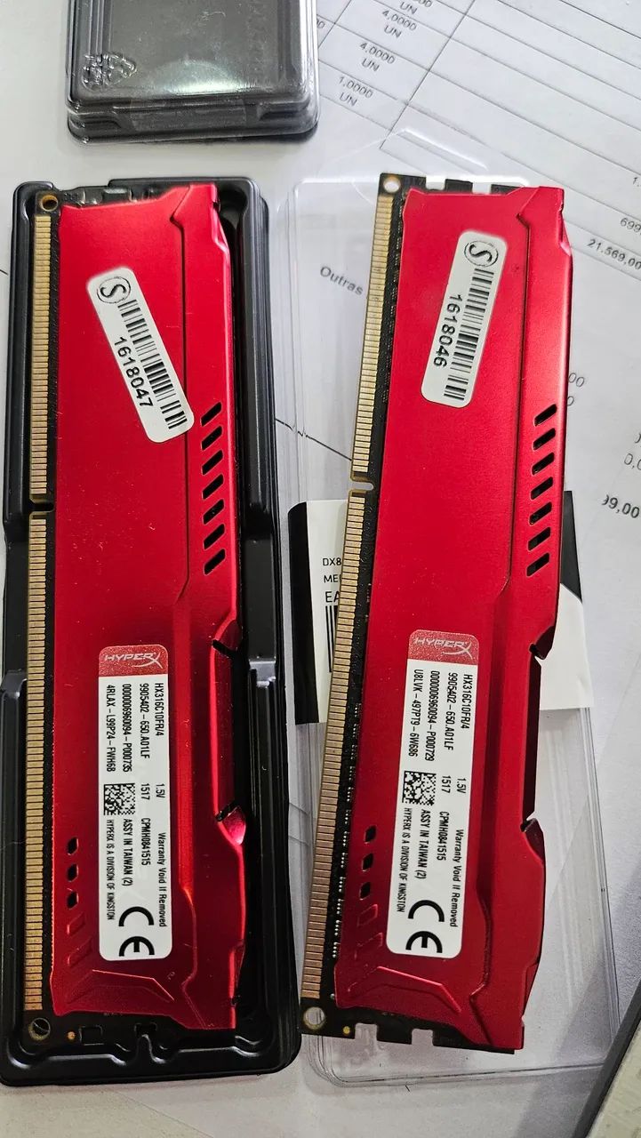 Memória ddr3 4gb Hyperx 