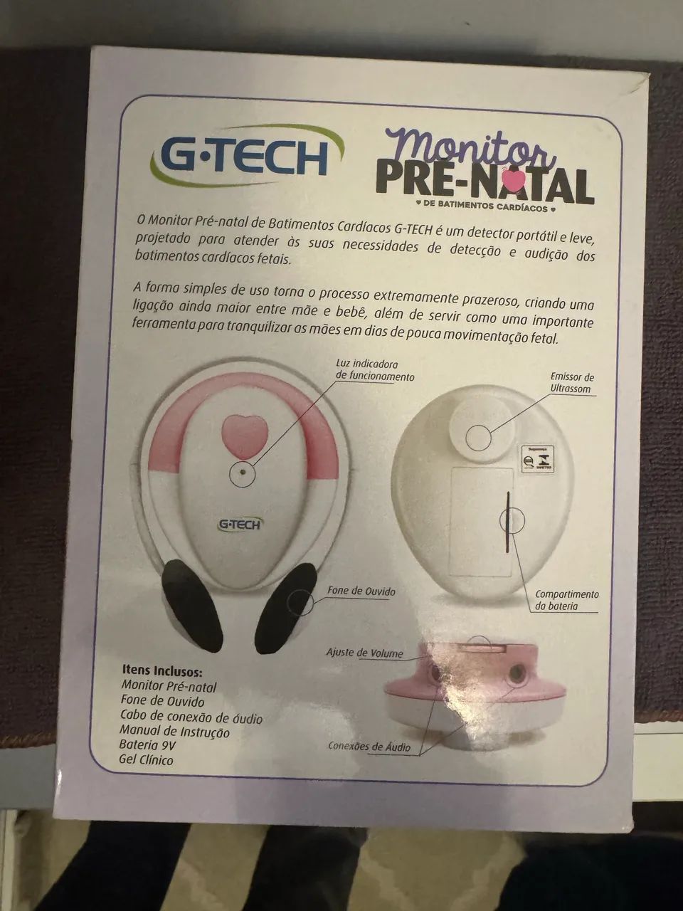 Monitor Pré Natal de Batimentos Cardíacos G-tech - Foto 2