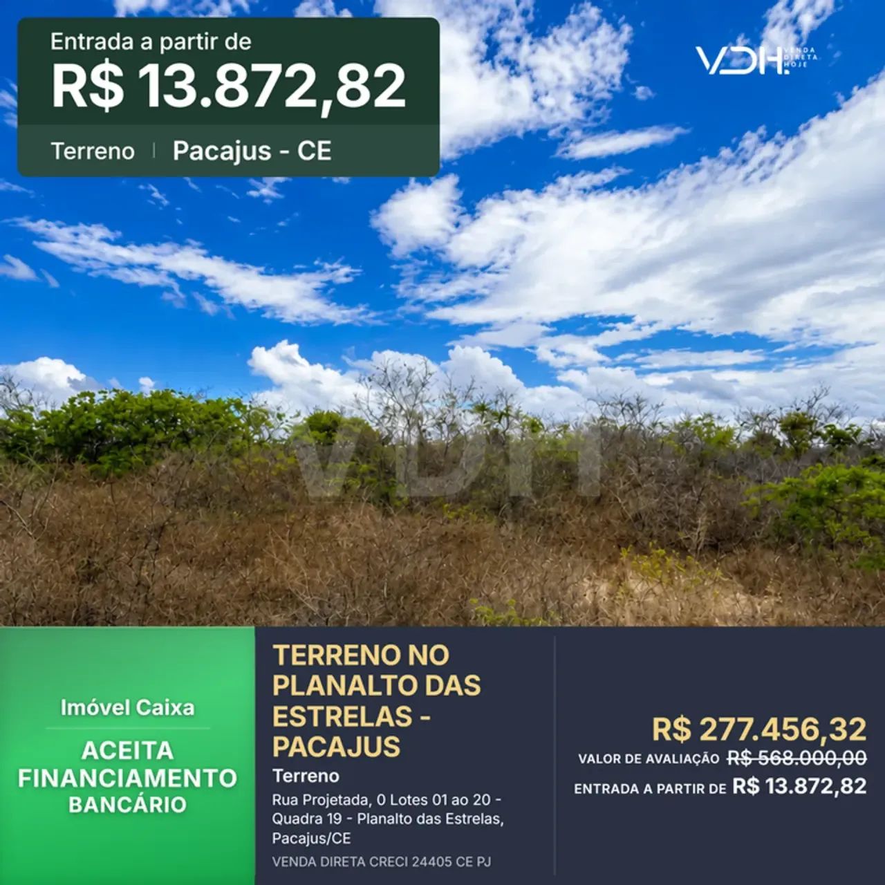 TERRENO NO PLANALTO DAS ESTRELAS - PACAJUS
