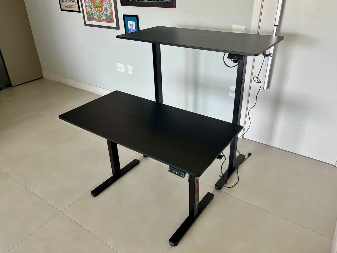 Mesa Escritório / Gamer Elétrica com Regulagem de Altura Ajustável - Foto 3