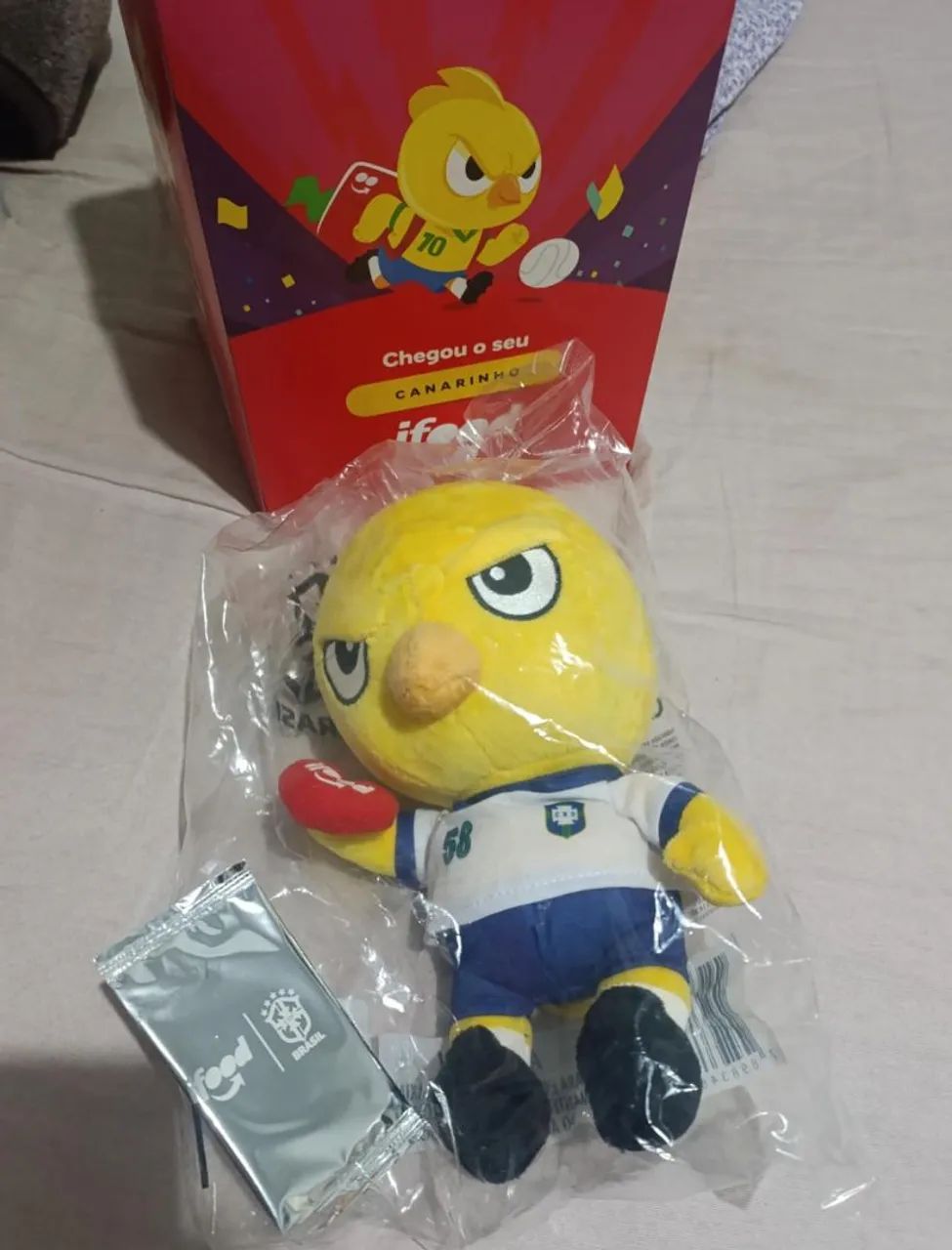 Pelúcia Canarinho Ifood Copa 1958 Original Colecionável - Foto 2