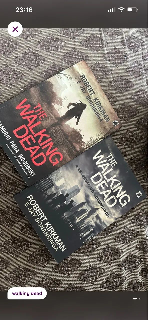 Livros the walking dead 1 e 2