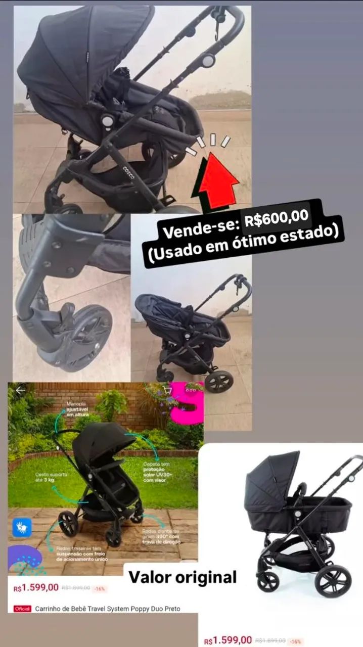 Carrinho de bebê COSCO