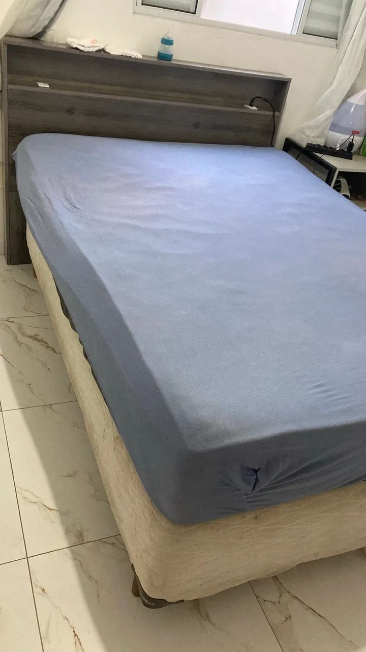 Doa-se cama box casal, com colchão e cabeceira  - Foto 3