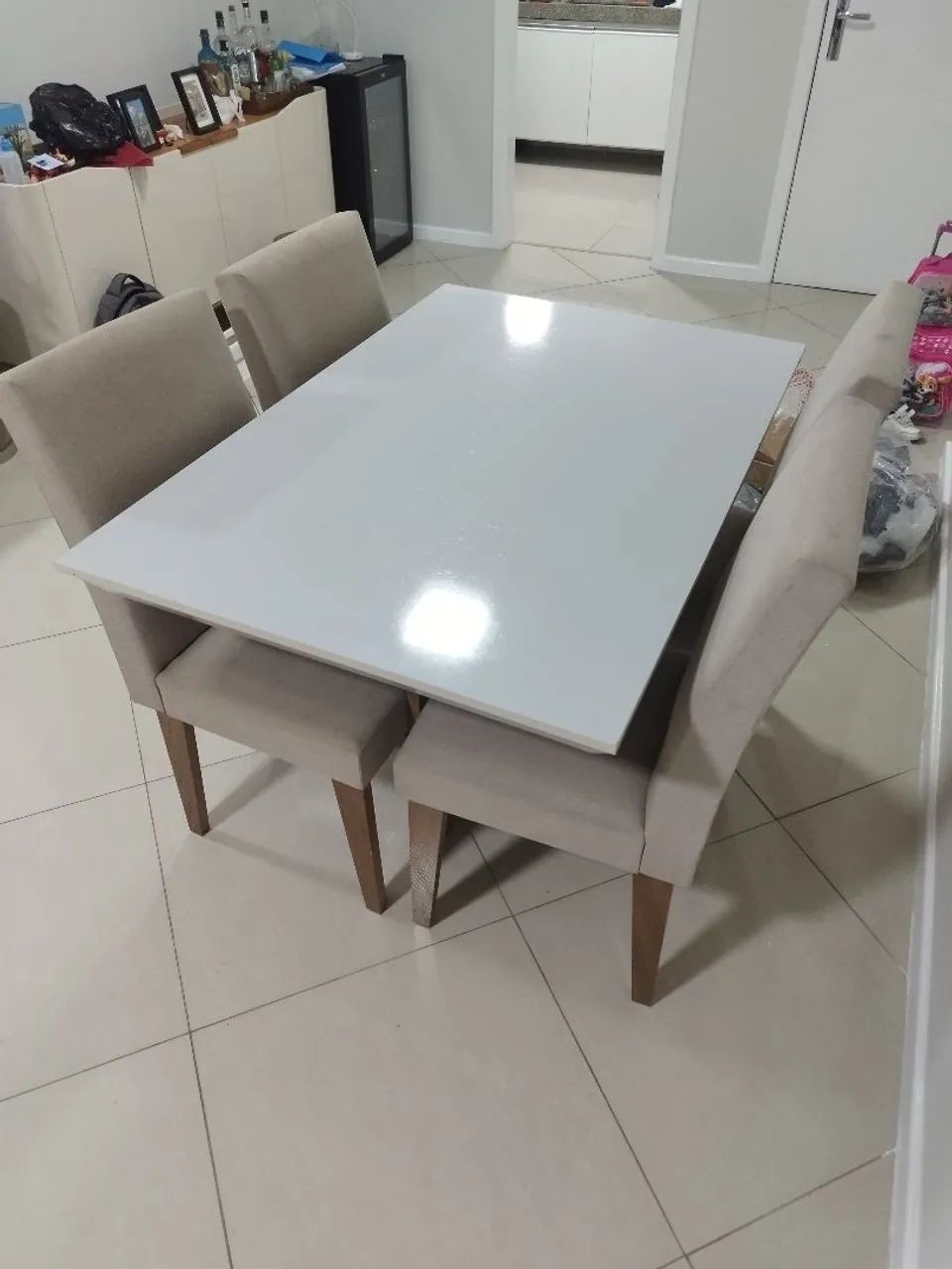 Mesa de jantar 4 lugares cadeiras - Foto 5