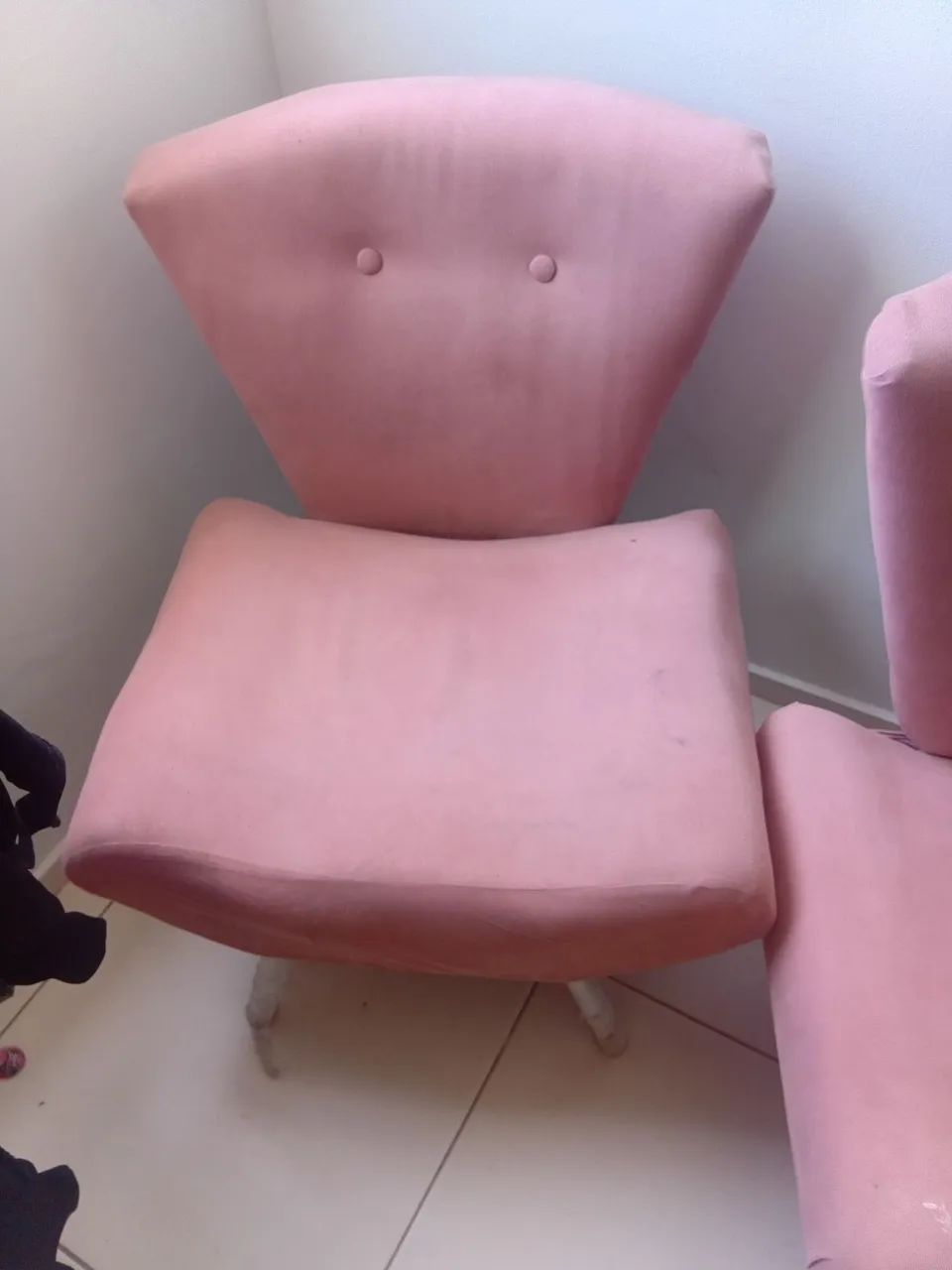 Poltrona canoa  rosa 