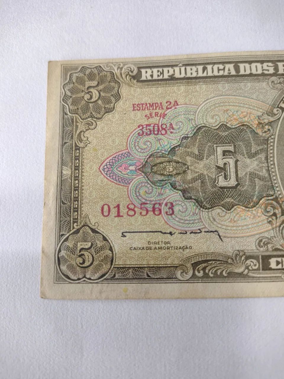 Cédula 5 cruzeiros  - Foto 3