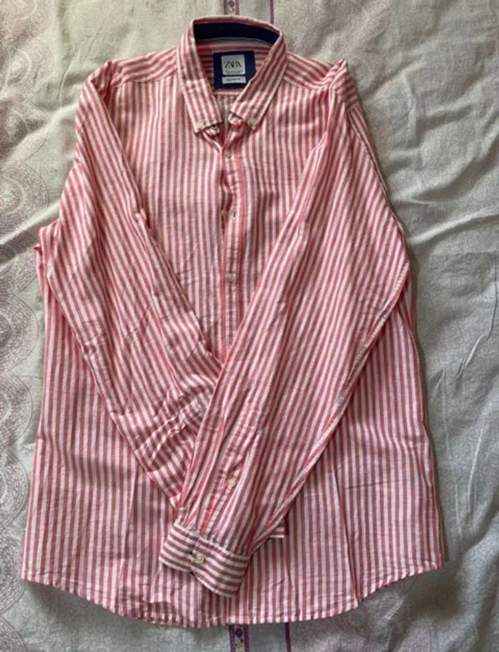 Camisa social Zara tamanho M - Foto 3