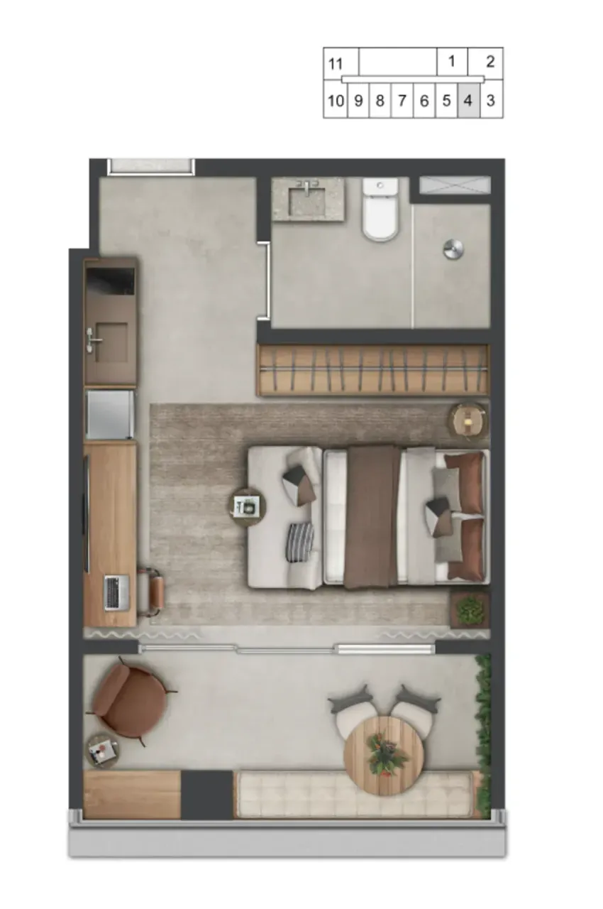 PLANTA 34m²
