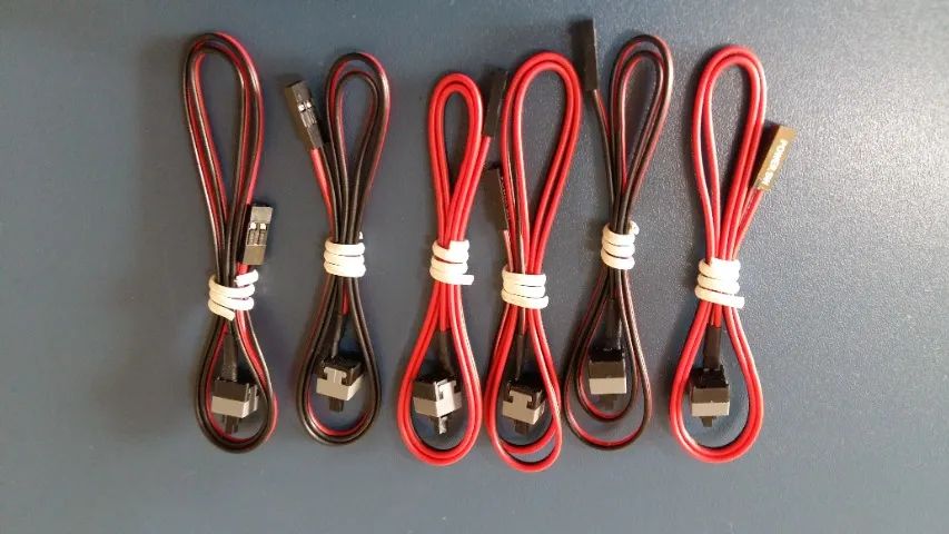 04 Cabos De Energia Reset On/off Power Sw Interruptor Atx