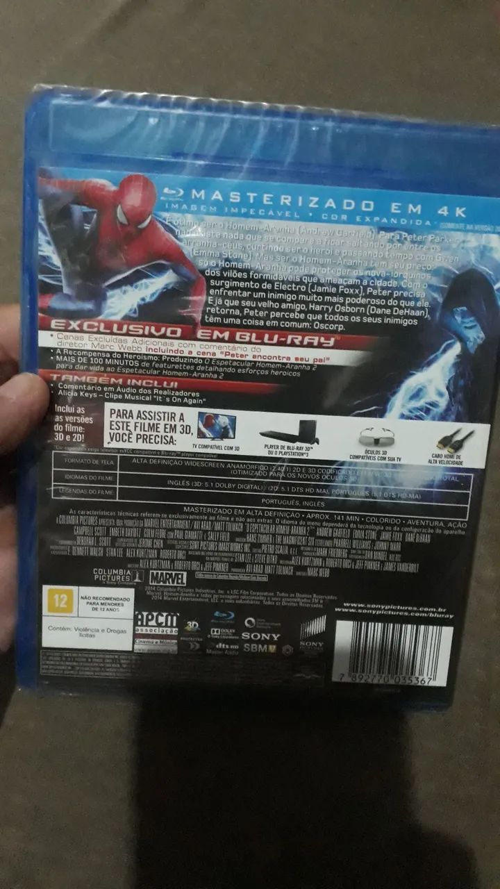 O espetacular homem aranha 2 blu-ray 3d - Foto 2