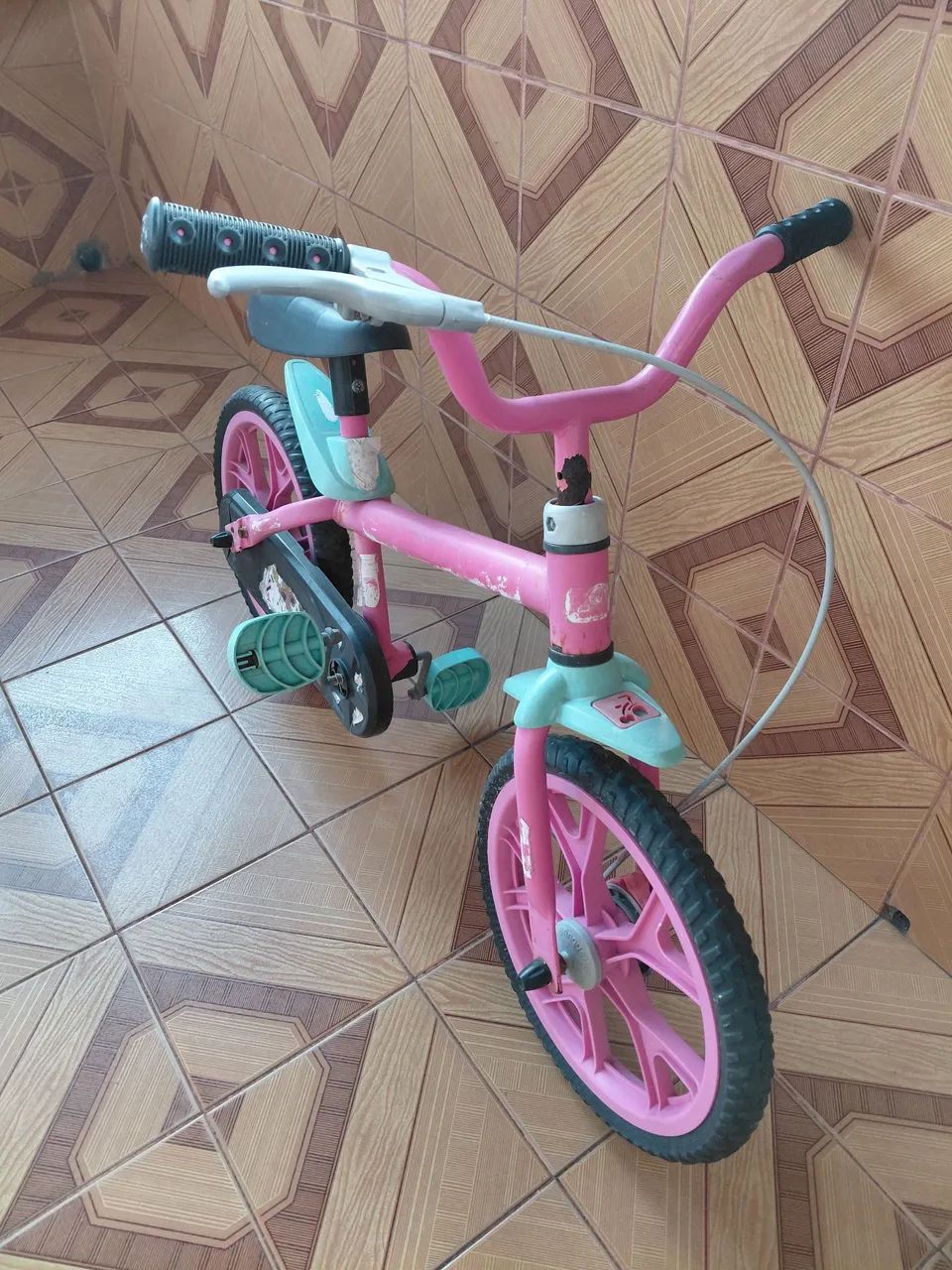 Bicicleta infantil rosa - Foto 3