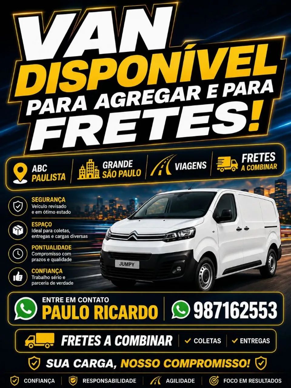 Van disponível 