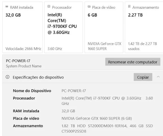 PC gamer - setup - I7.9700 KF - PC gamer - Foto 4