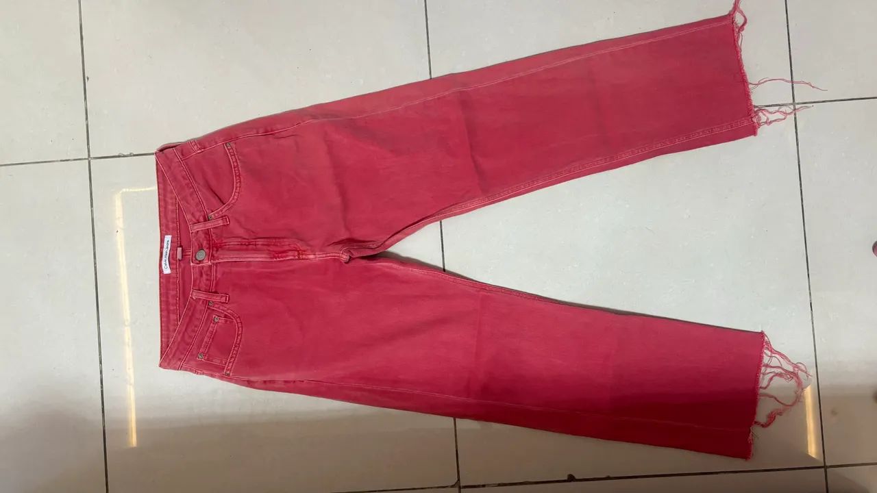Calça wide leg Calvin Klein tam  38