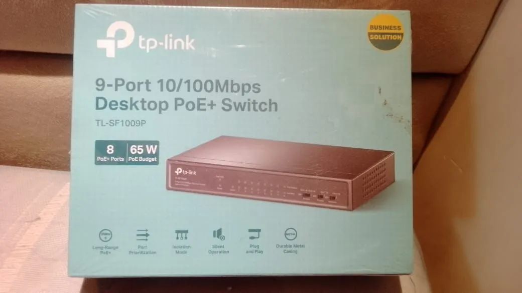 Switch PoE TP-Link TL-SF1009P 9-port 10/100 Mbps - Foto 4