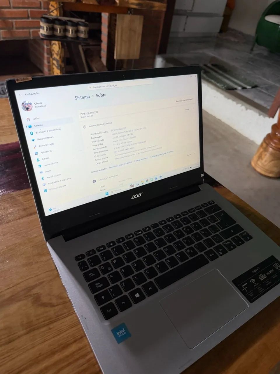 Notebook Acer Aspire 3 
