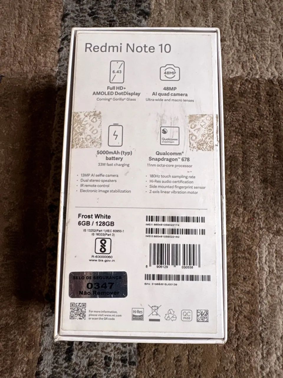 CAIXA REDMI NOTE 10 - Foto 2