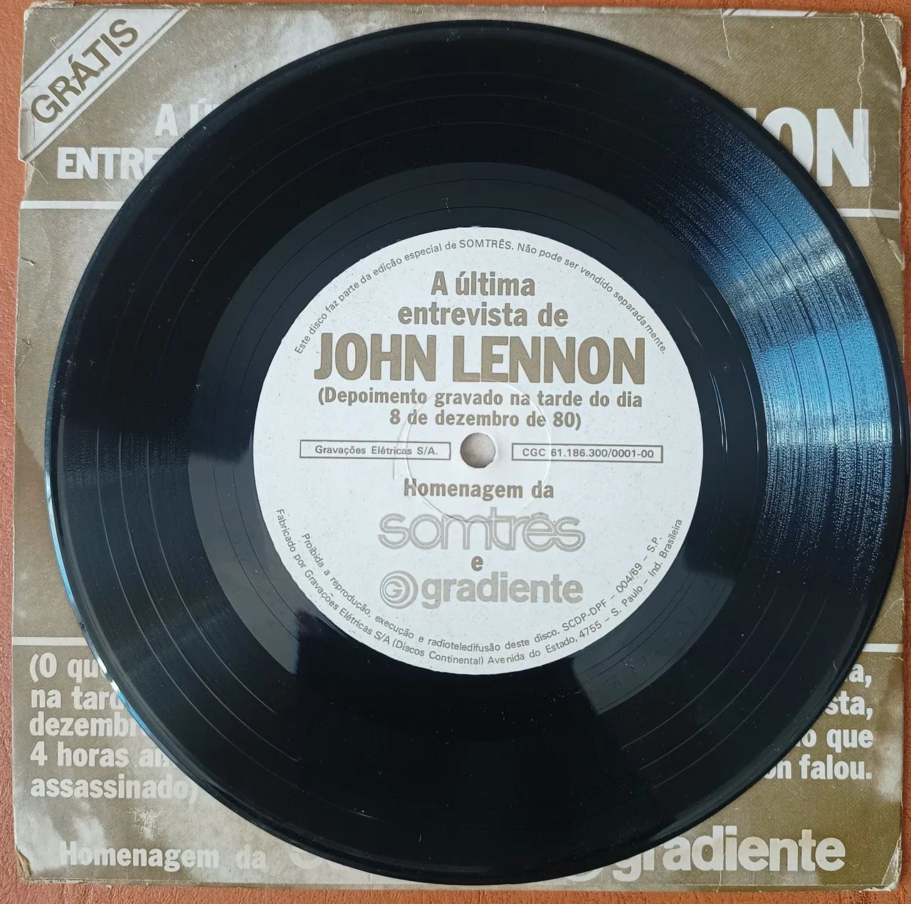 Compacto John Lennon A última Entrevista Inédito  - Foto 3