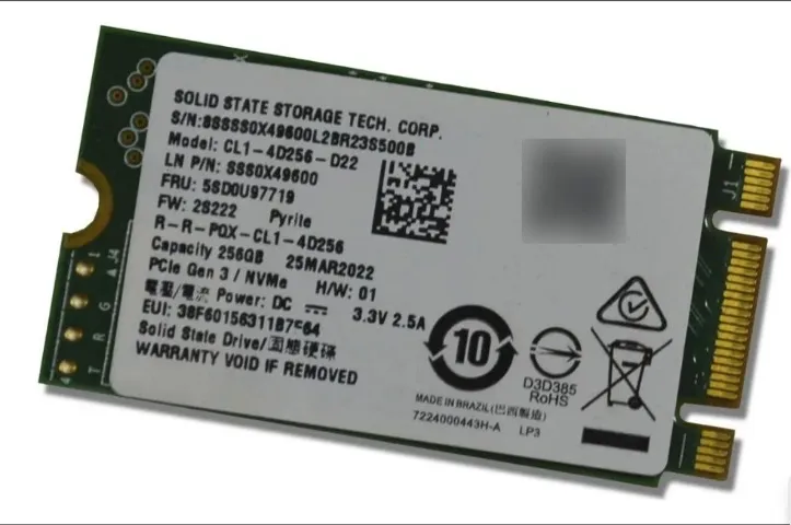 SSD SK hynix BC711 NVMe PCIe Gen3 x4 M.2 2230 - 256GB