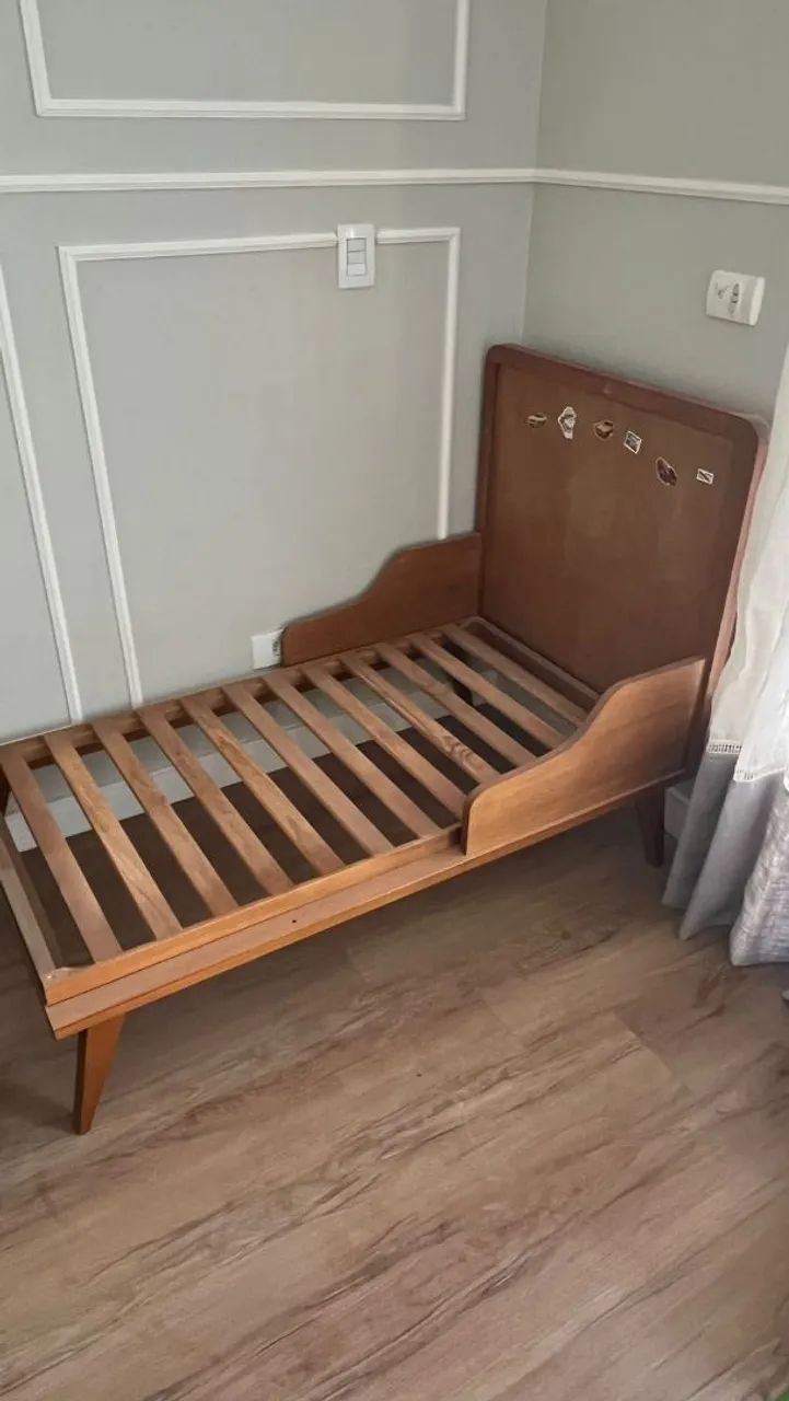 Berço Cama - Madeira Maciça (acompanha colchão) - Foto 2
