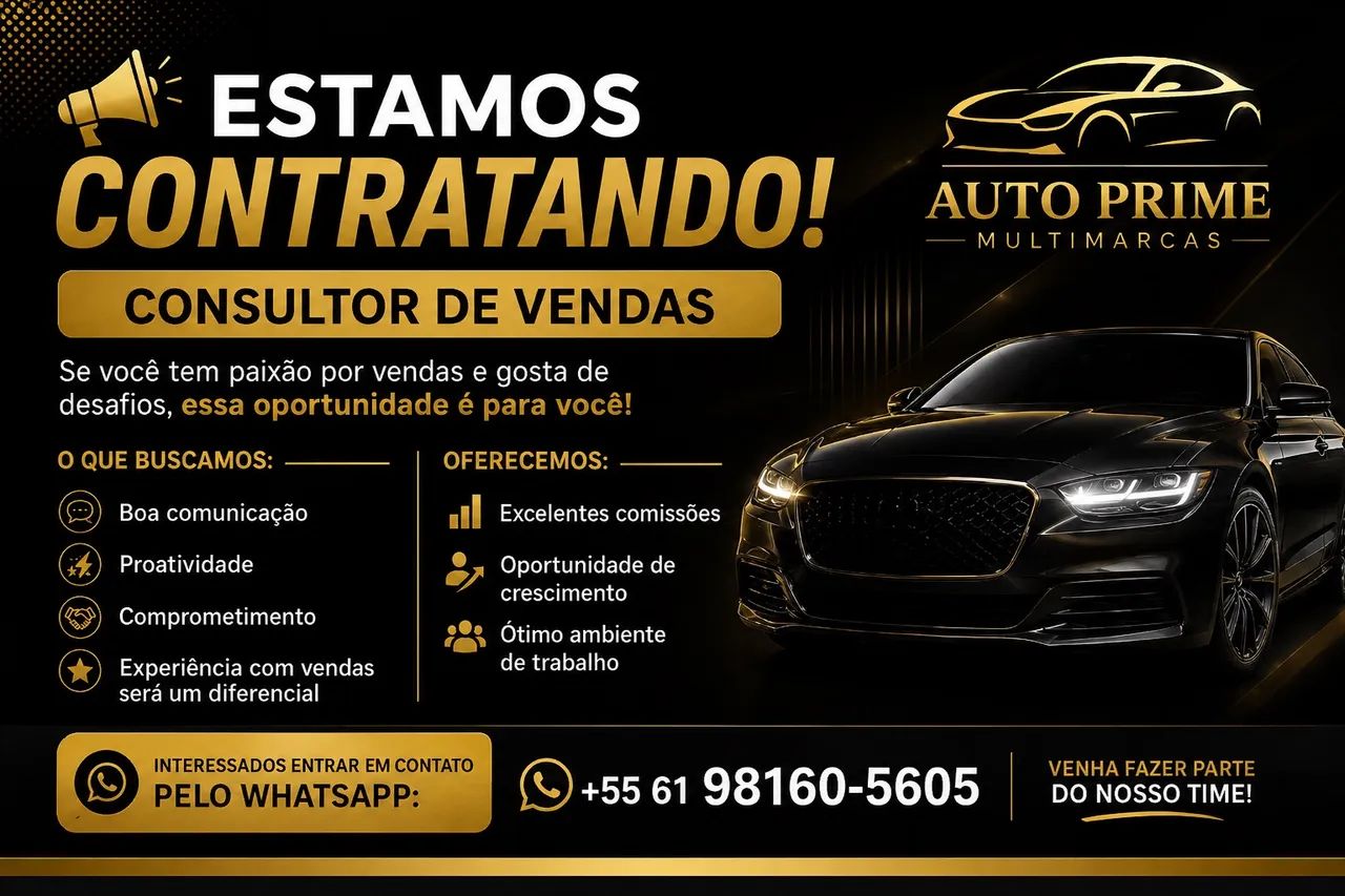 VAGAS DE VENDEDOR DISPONÍVEIS, COMISSÃO ABSURDA