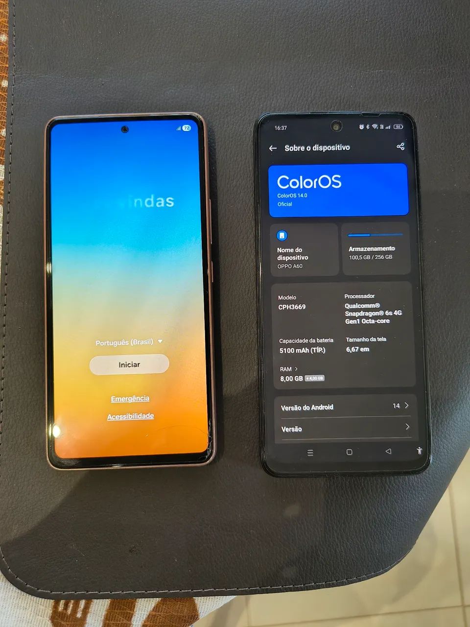 Celulares Samsung A53 e OPPOA3i