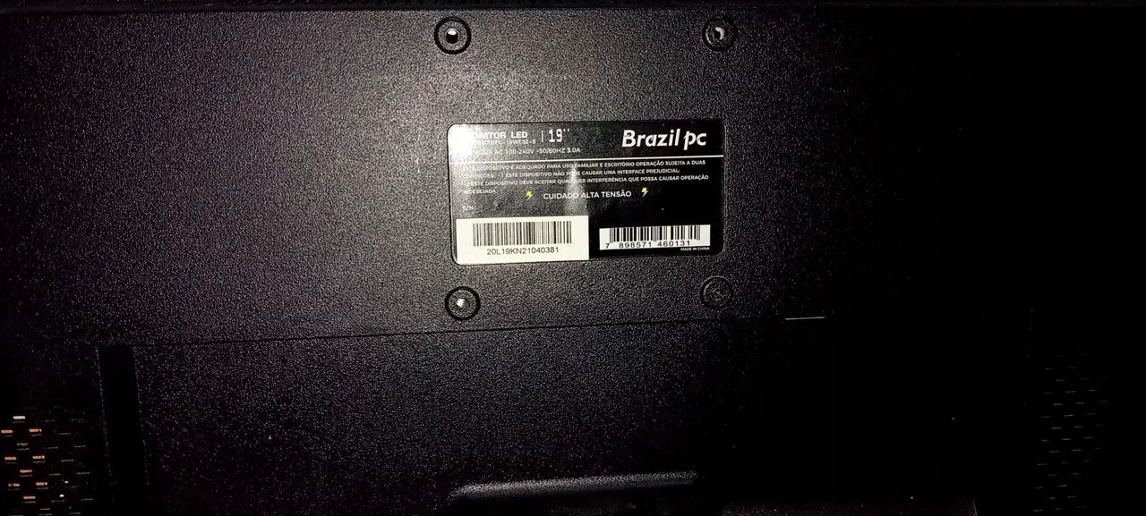 Monitor Brazil Pc 19" com DEFEITO na tela - Foto 4