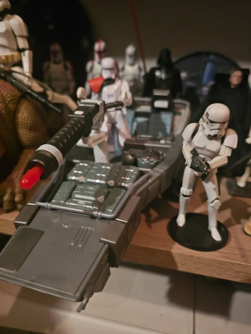 Stormtroopers mais veículo de guerra star wars 