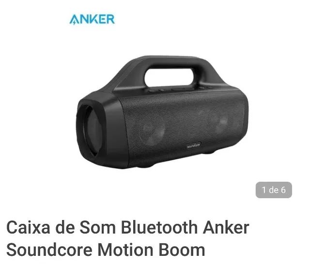 Caixa De Som Bluetooth Soundcore Anker Motion Boom - Foto 2