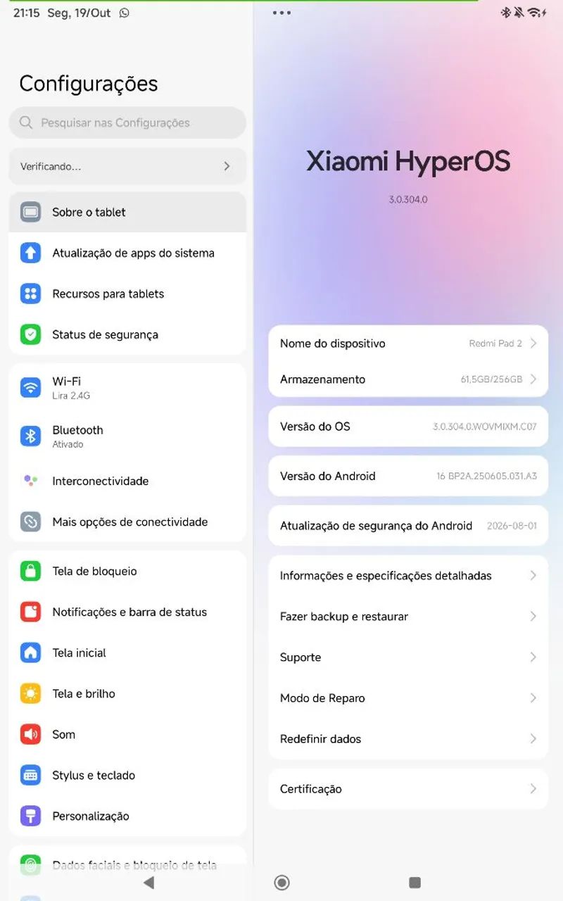 Vendo tablet redmi pad 2 256 GB de memória e 8 de ram  - Foto 3