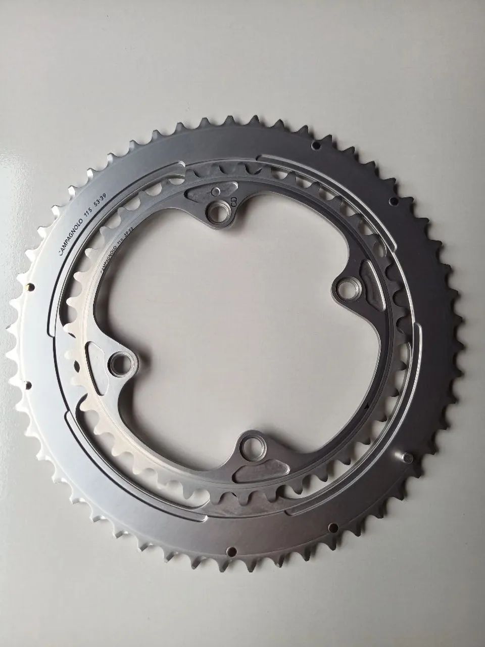 Coroas Campagnolo 11s Centaur & Potenza 4 Arms (silver