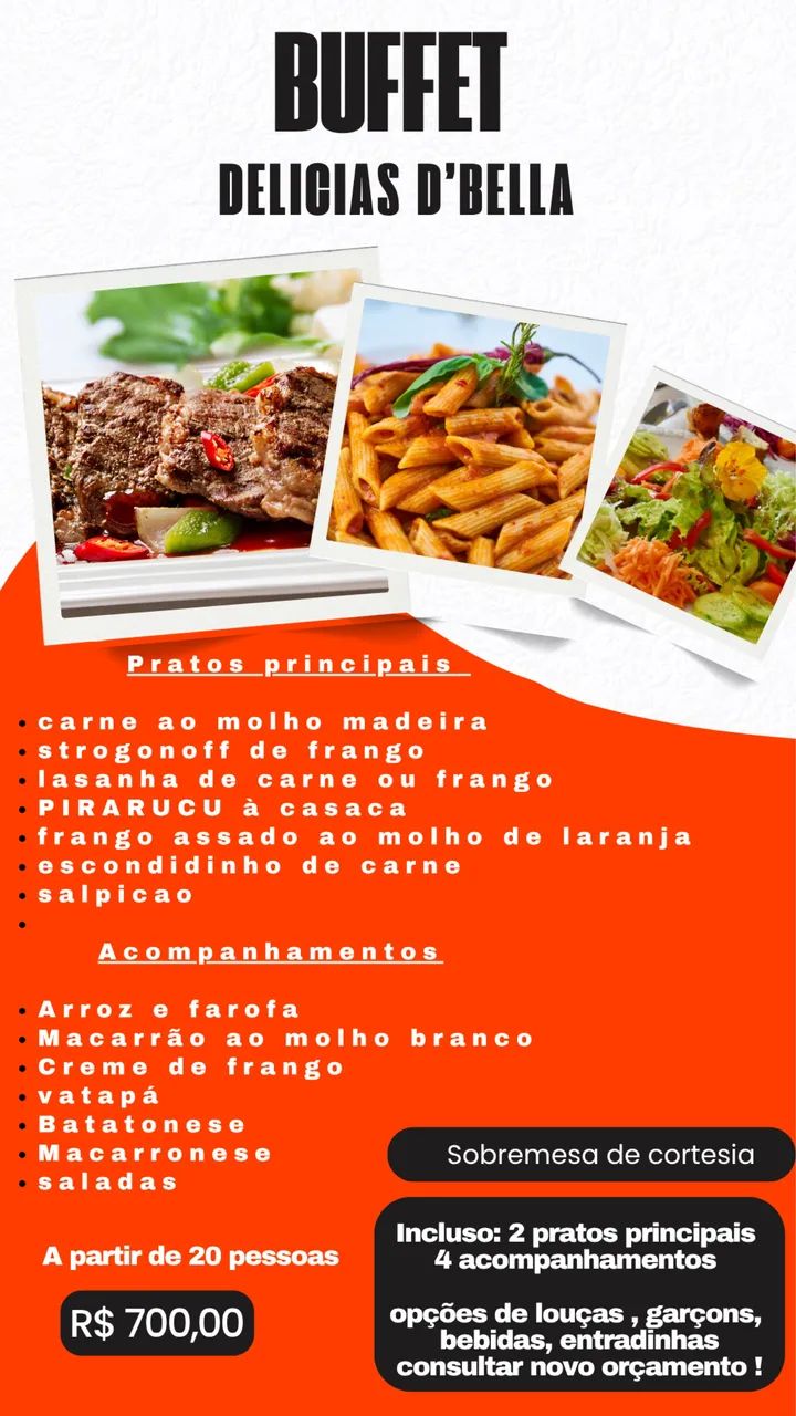 Buffet R$ 700