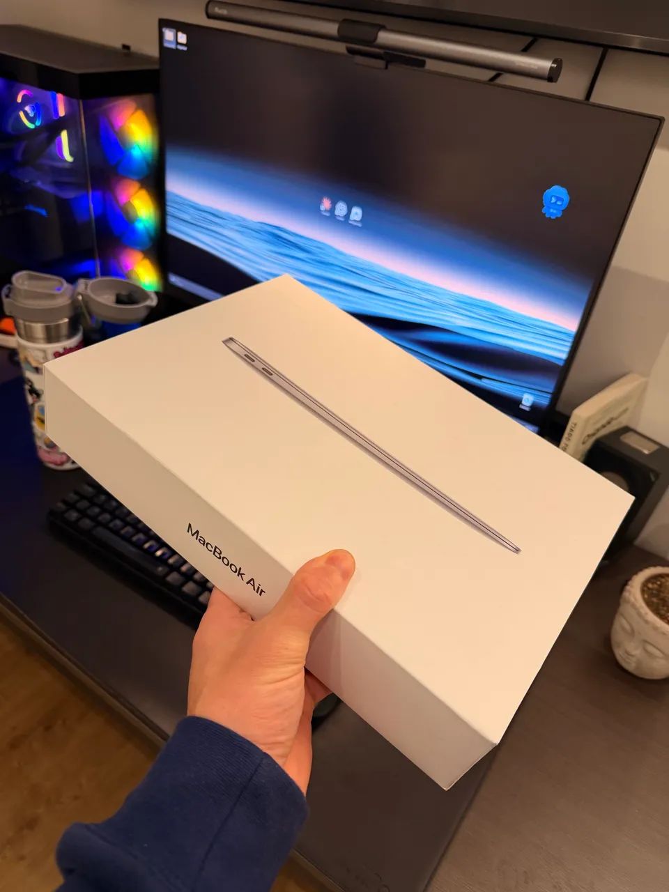 MacBook Air 13 M1 8GB 256GB Space Gray -completo com caixa