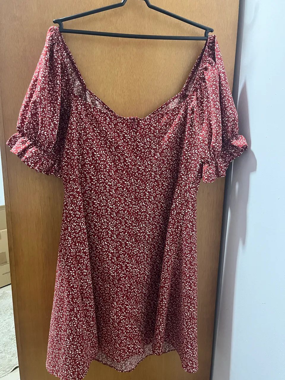 Vestido florido vermelho 0XL - Foto 2