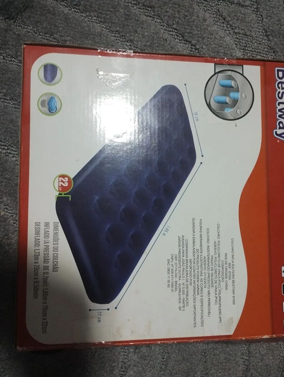 Colchão inflável solteiro - Foto 3