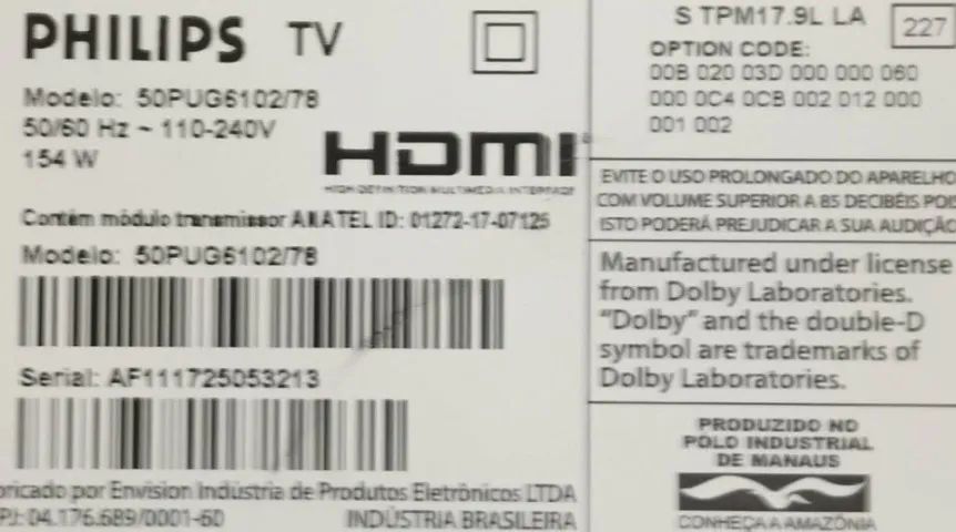 Com defeito: Tv 50 4k Philips com a tela quebrada - Foto 5