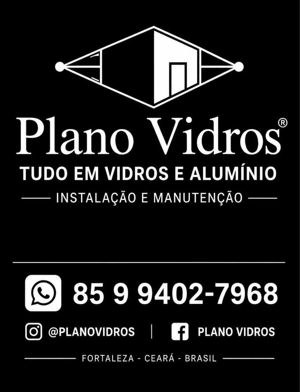 Portas e janelas em vidros e alumínio 