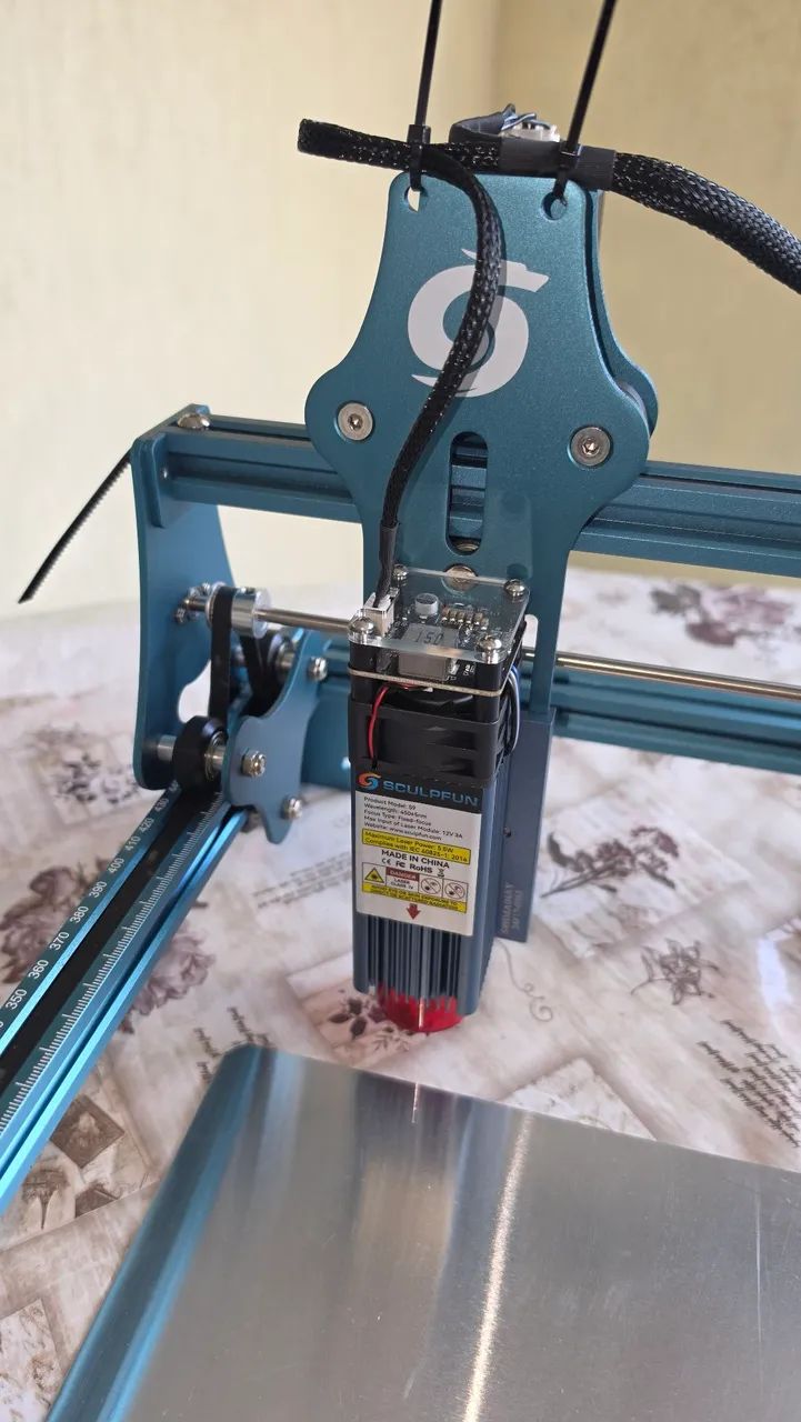 Maquina corte e gravação laser Sculpfun S9 com rolo rotativo - Foto 2