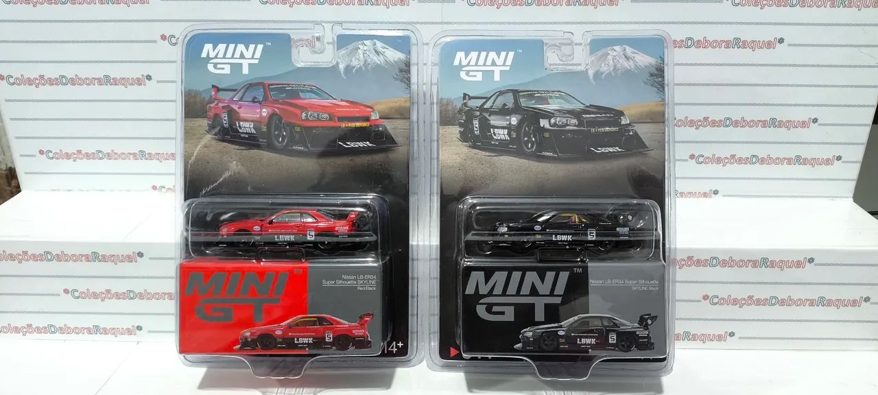 Miniaturas Nissan Kyline LB-ER34 Super Silhouette LBWK - Mini GT