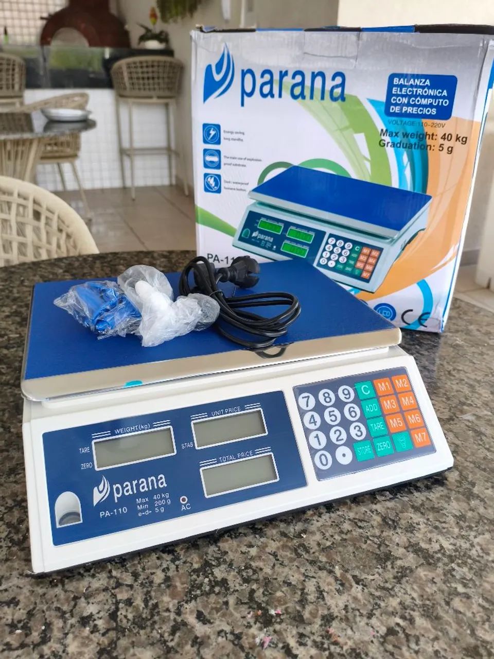 Balança digital 40 kg eletrônica nova 