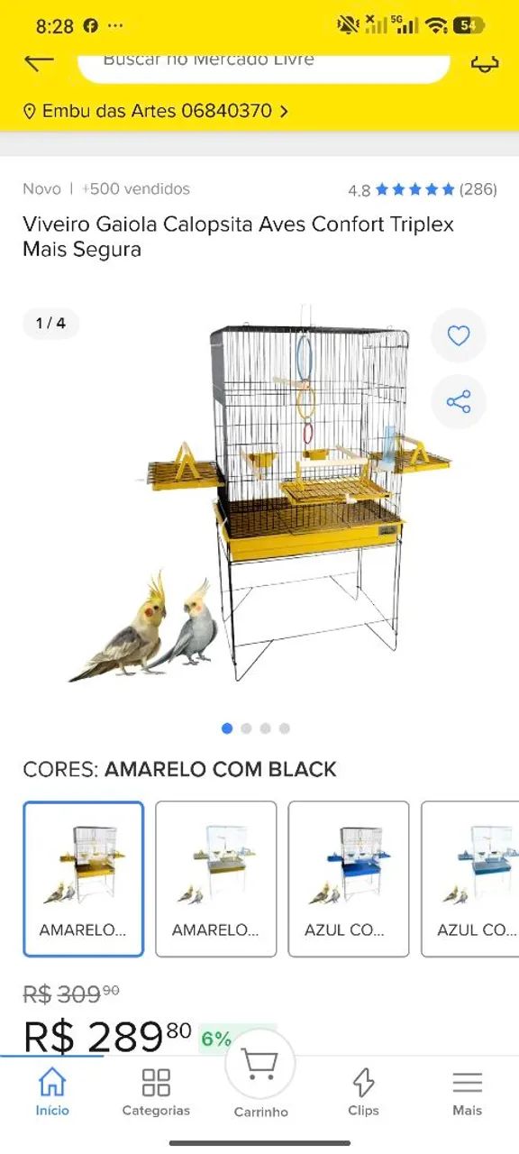 Gaiola nova em ótimo estado  - Foto 6