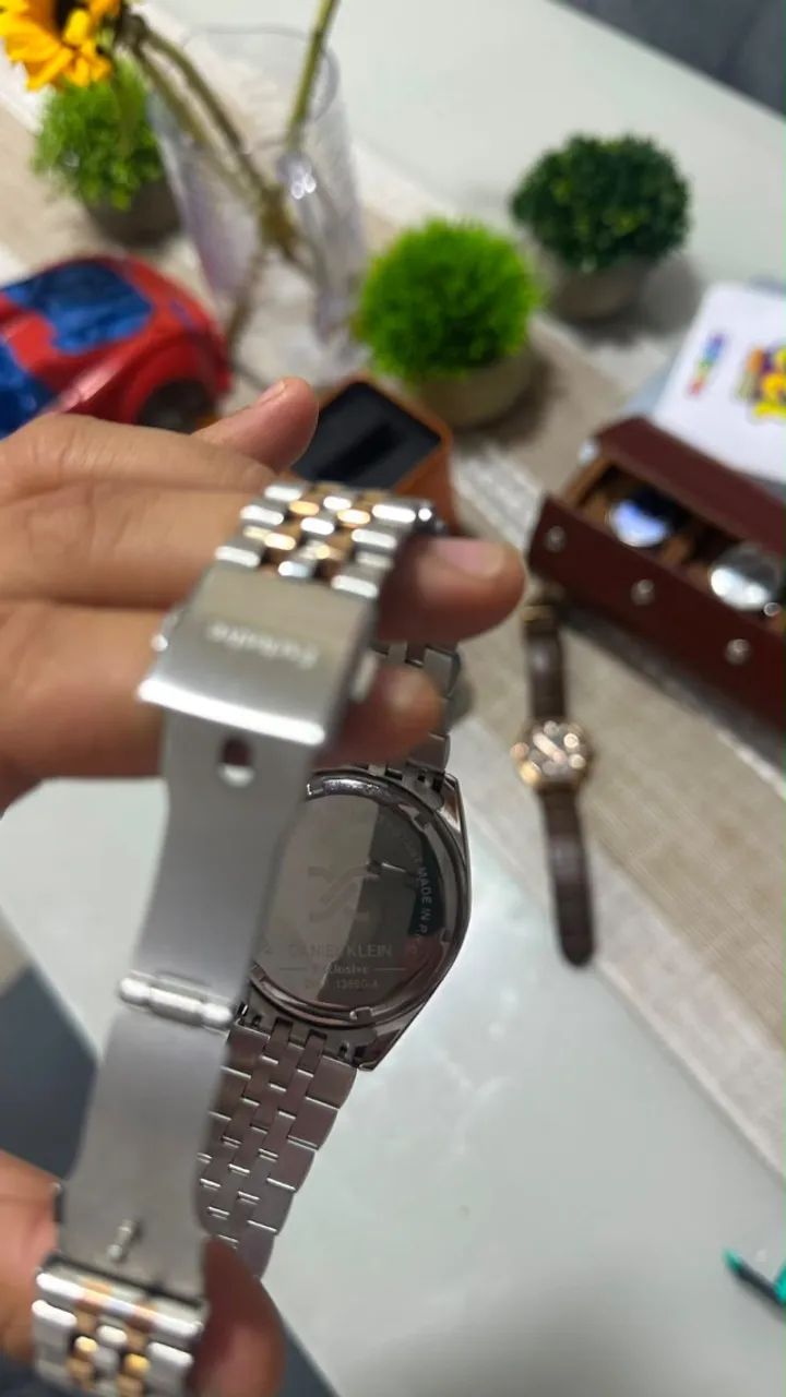 Relógio Daniel Klein exclusive - prata com dourado - Foto 2