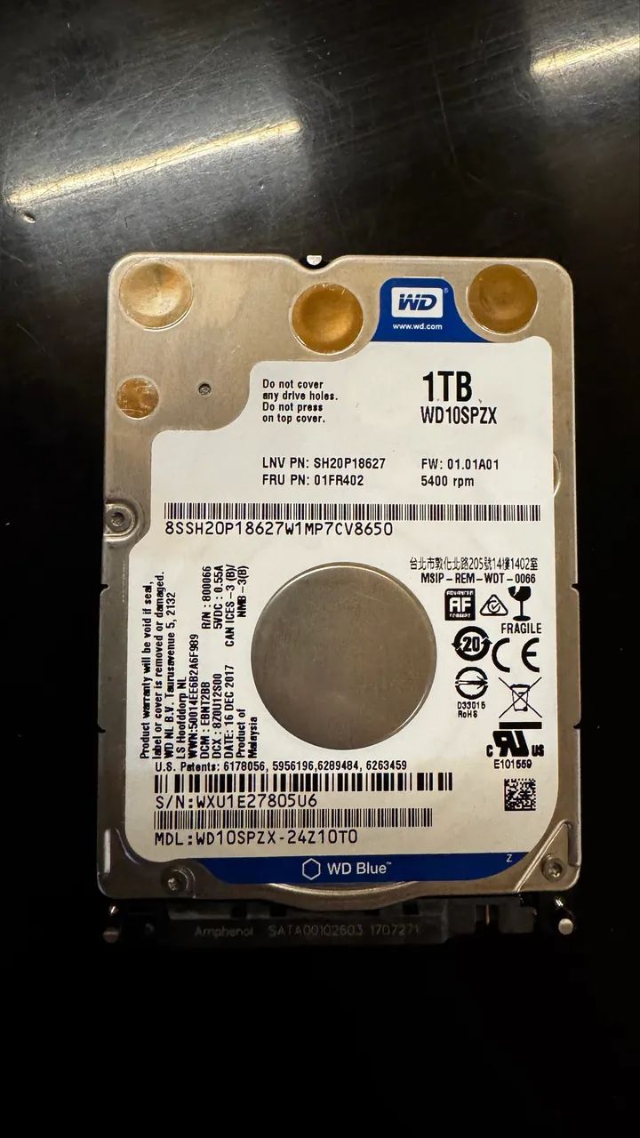 HD Notebook 1 Terabyte