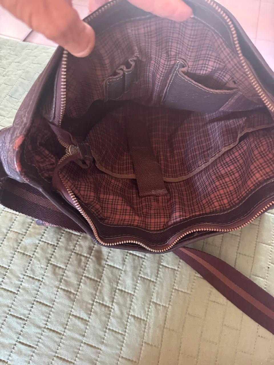 Bolsa carteiro couro legítimo  - Foto 2