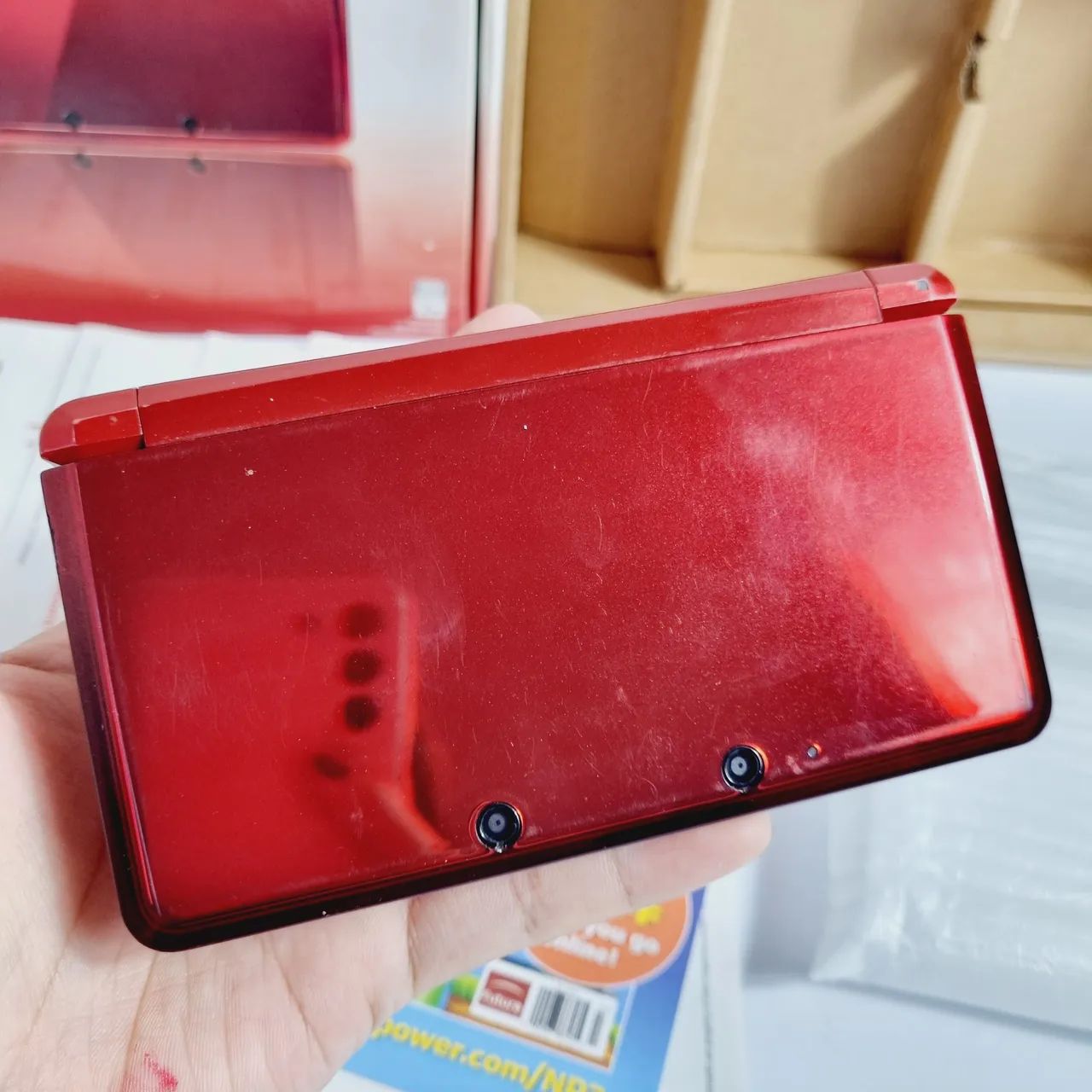 504- CONSOLE NINTENDO 3DS OLD RED ( VERMELHO) - Foto 3