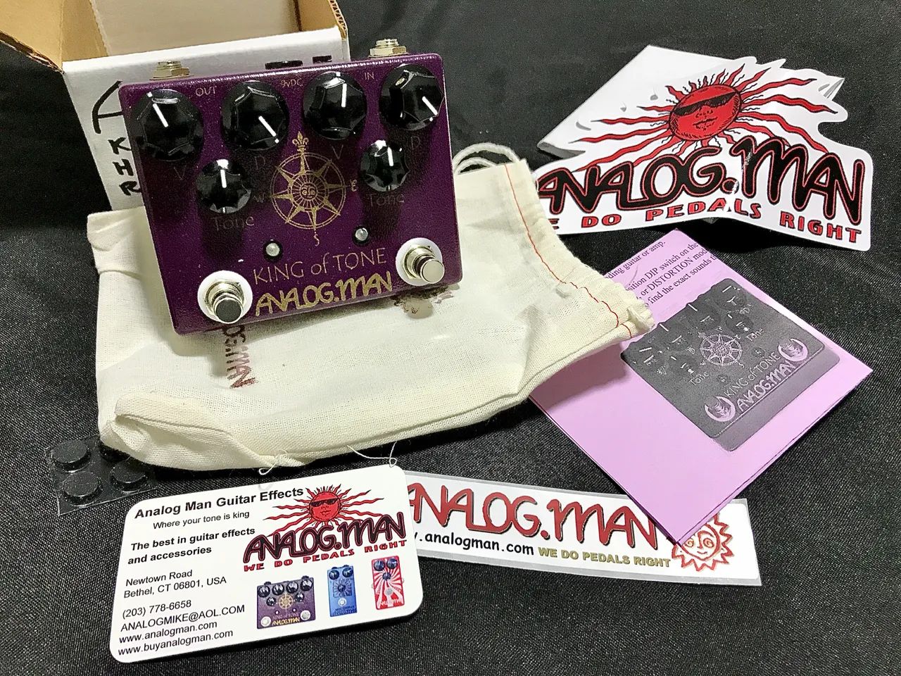 ギター Analog.Man KingOf Tone V4 Analogman King Of Tone v4 Red Side (NOVO) - Equipamentos e
