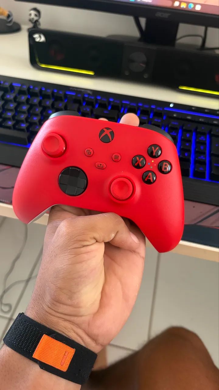 controle sem fio Xbox Wireless Controller - Pulse Red (Vermelho),m - Foto 3