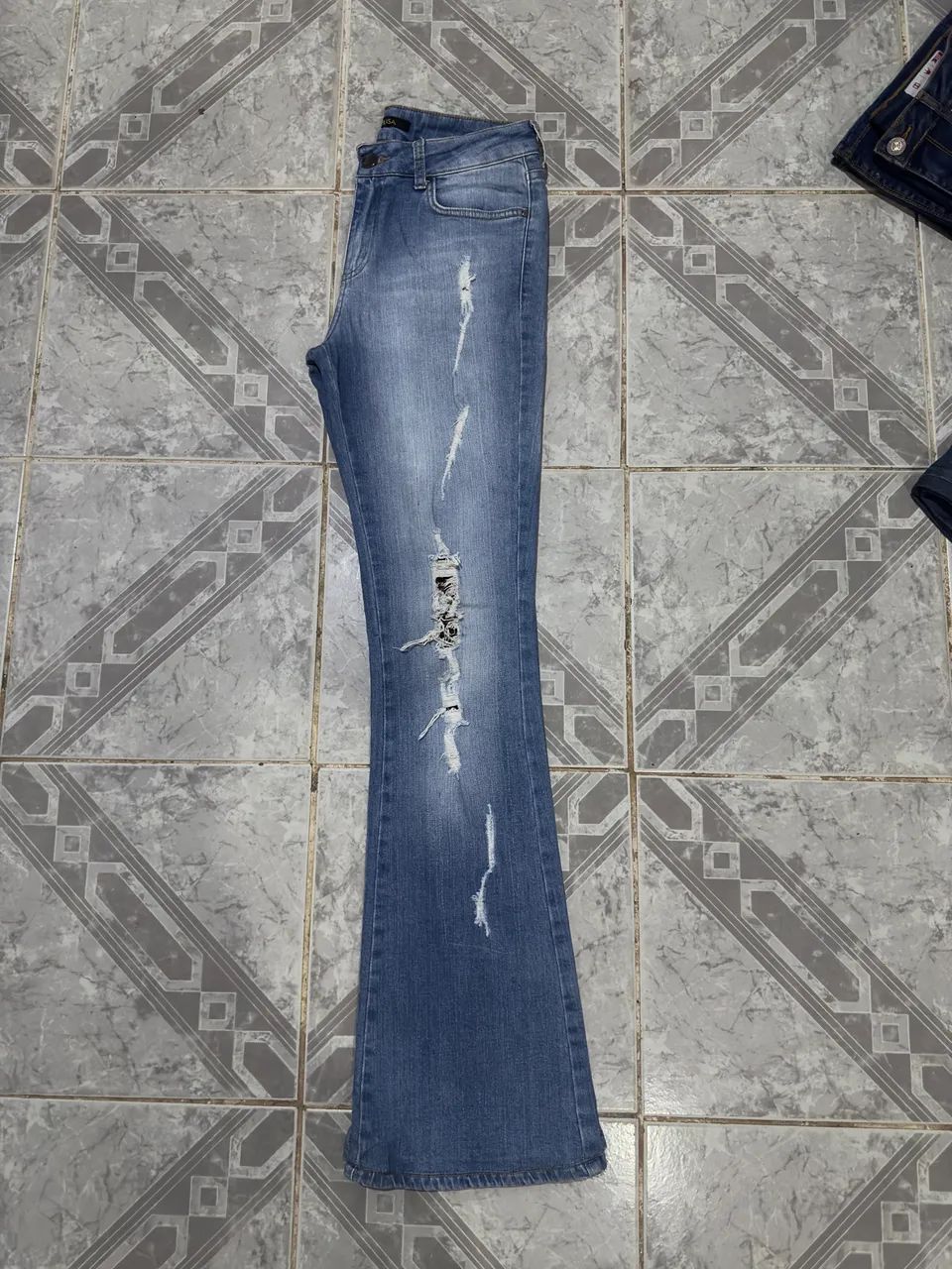 Calça flare jeans vintage  - Foto 5