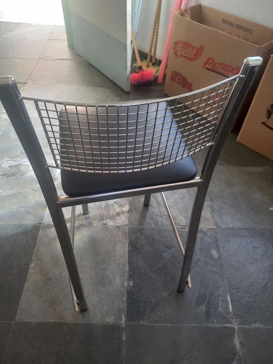 Banqueta em Inox 4 Cadeiras